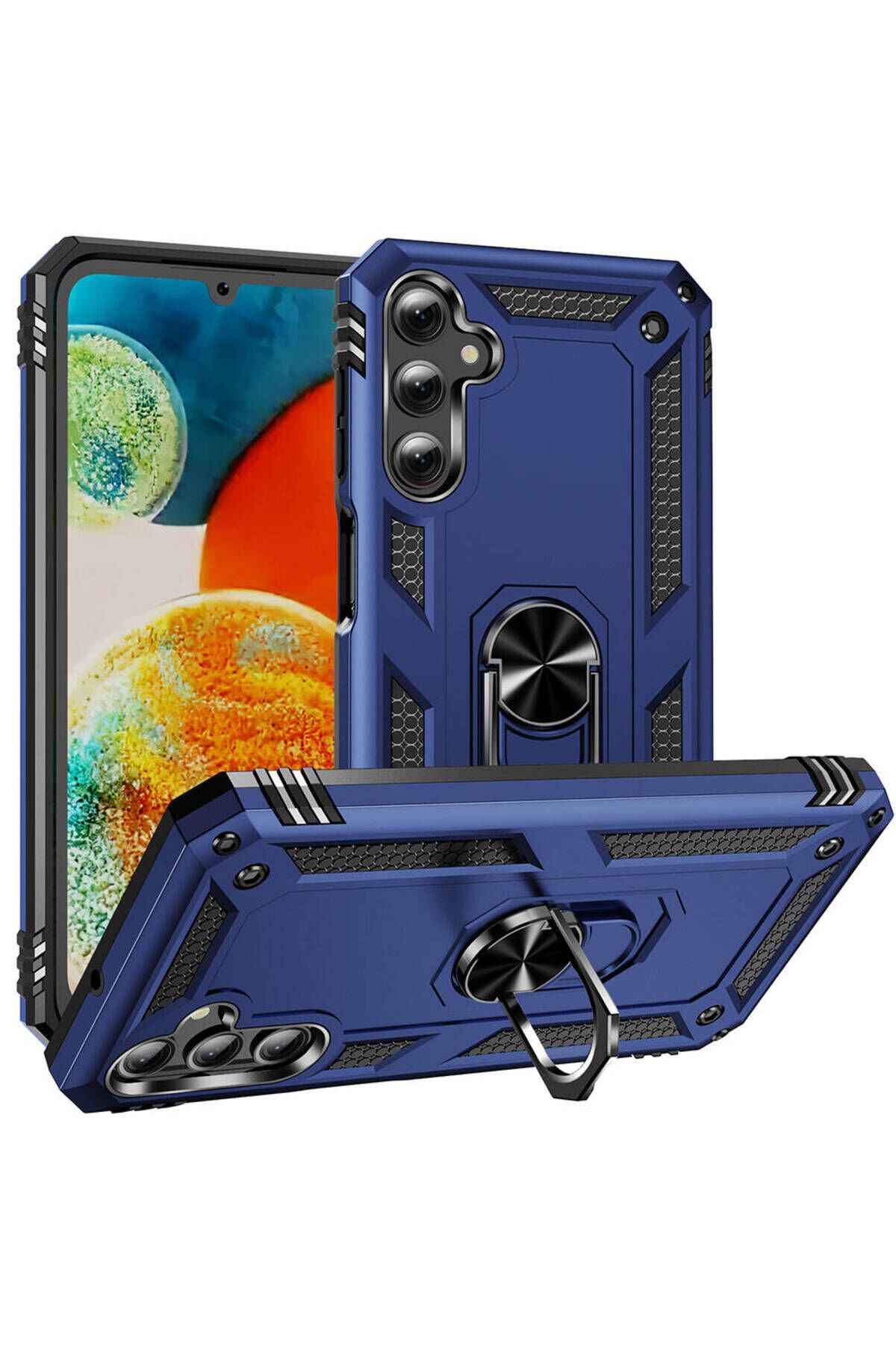 Galaxy A24 Kılıf BSAY Vega Kapak - Kırmızı Mavi