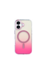 iPhone 17 Kılıf M-safe Şarj Özellikli Transparan Renk Geçişli SEKO Toros Kapak - Rose Gold Altın