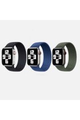 Watch Ultra 49mm Kordon Uyumlu KRD-32 Small Strap Kayış BSAY- Koyu Yeşil Mavi