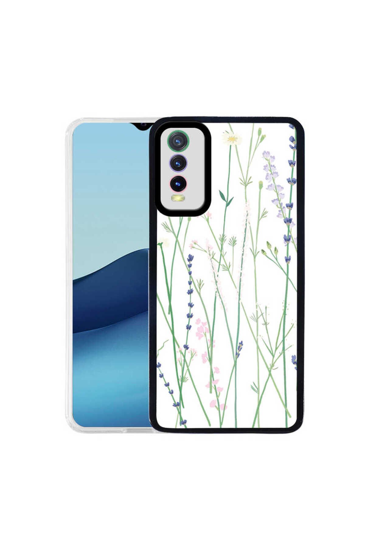 Vivo Y11S Kılıf ASMA M-Fit Desenli Kapak - Flower No4
