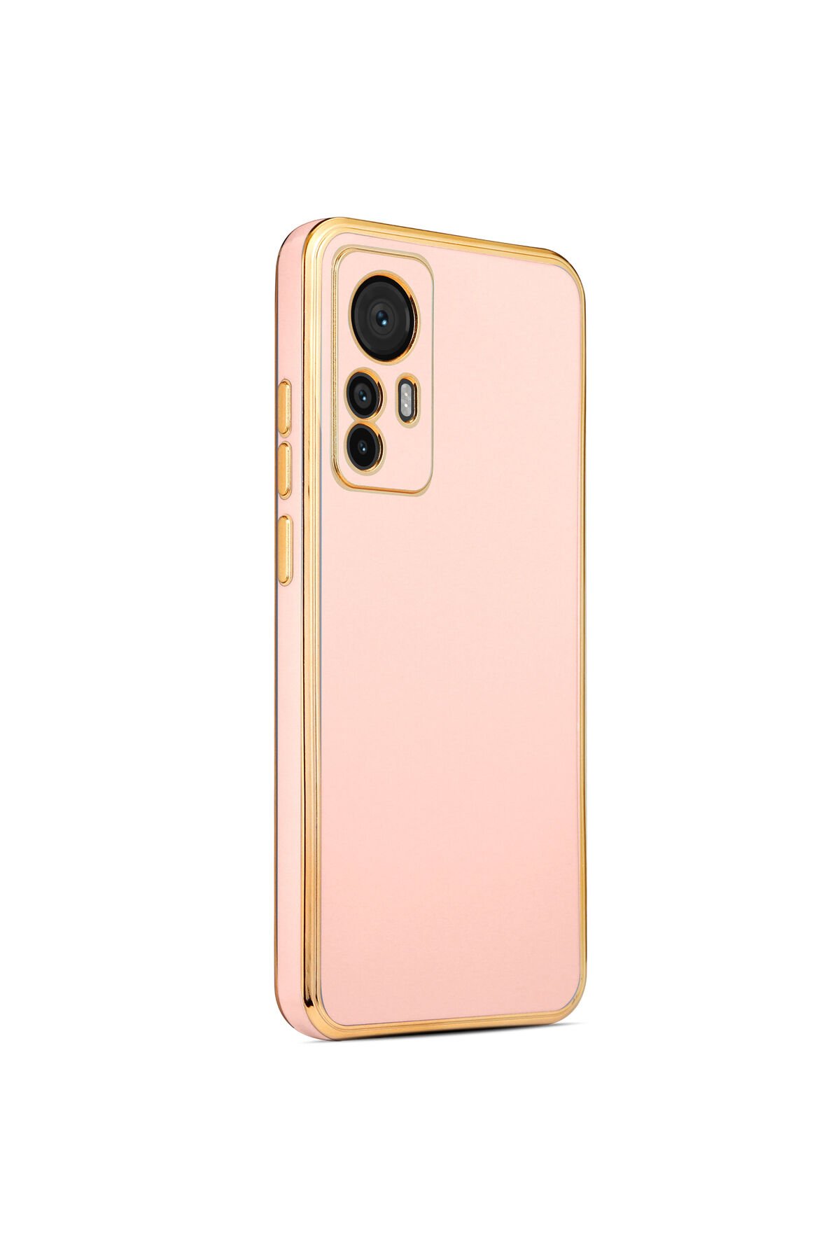 Mi 12T Kılıf BSAY Bark Kapak - Siyah Rose Gold