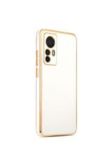 Mi 12T Kılıf BSAY Bark Kapak - Siyah Rose Gold