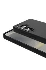 Galaxy S24 Plus Kılıf Magsafe Şarj Özellikli Sıvı Teknolojili Silinebilir Sert BSAY Kivi Kapak-Siyah Siyah