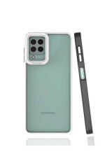 Galaxy A22 4G Kılıf BSAY Mima Kapak - Lacivert Koyu Yeşil