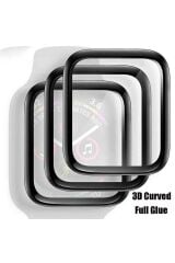 Watch 40mm BSAY Full Yapışkanlı Cam Ekran Koruyucu - Siyah Siyah