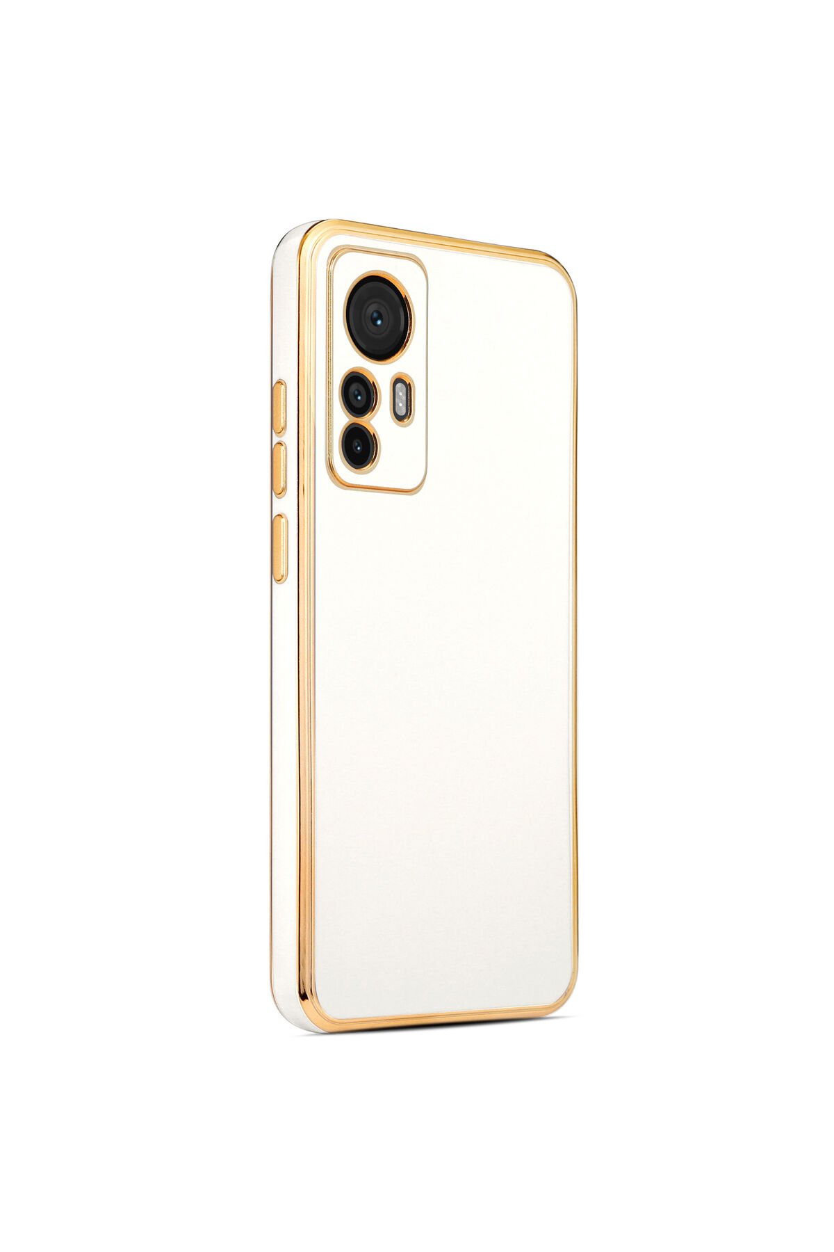 Mi 12T Pro Kılıf BSAY Bark Kapak - Rose Gold Beyaz