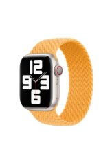 Watch Ultra 49mm Kordon Uyumlu KRD-32 XSmall Strap Kayış BSAY- Koyu Mor Sarı