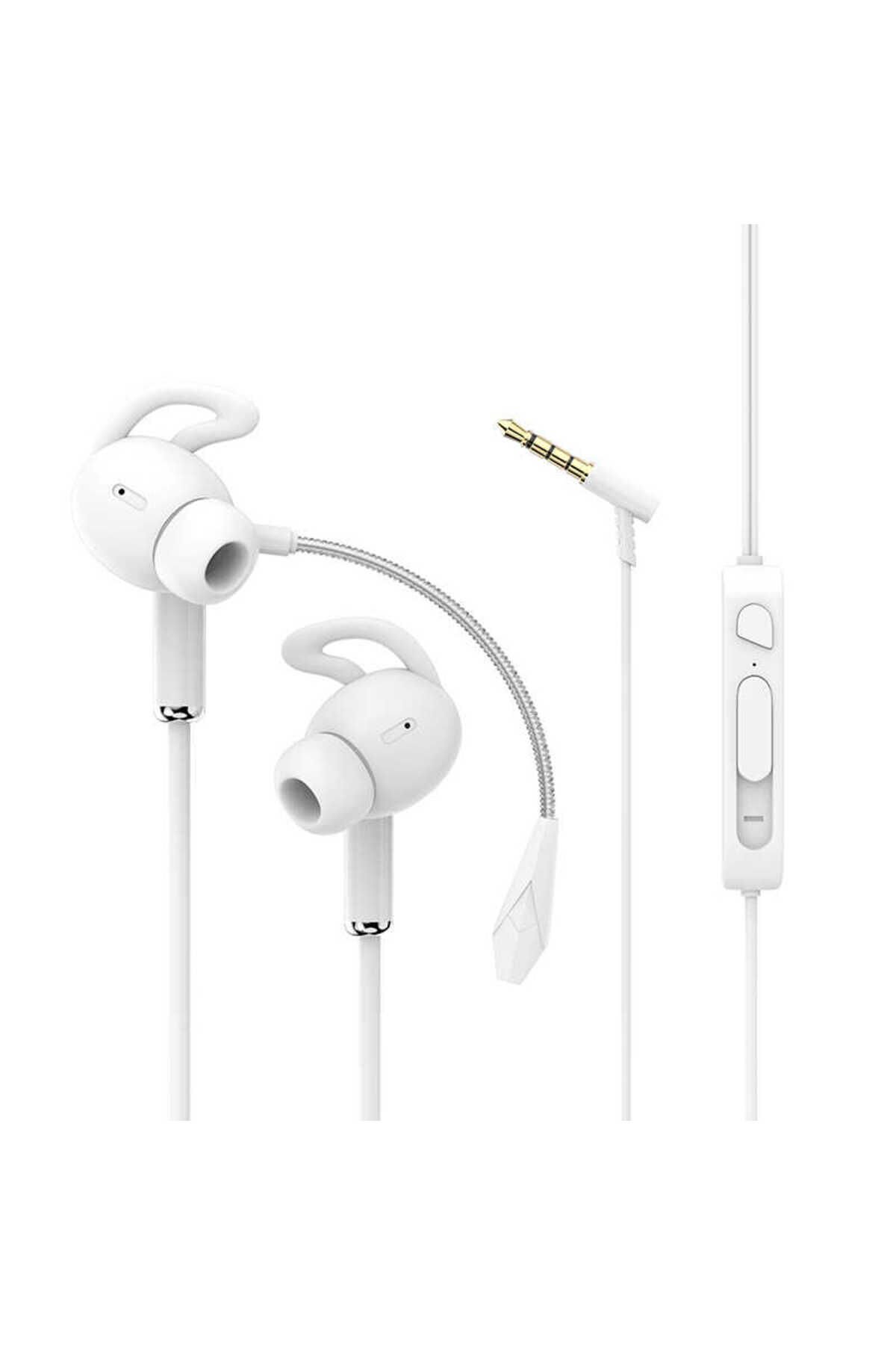 Zore AK-P9 3.5mm Kulaklık - Beyaz Beyaz