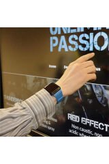 Watch 38mm Uyumlu KRD-09 Deri Lop BSAY Kordon-Pembe Kahverengi