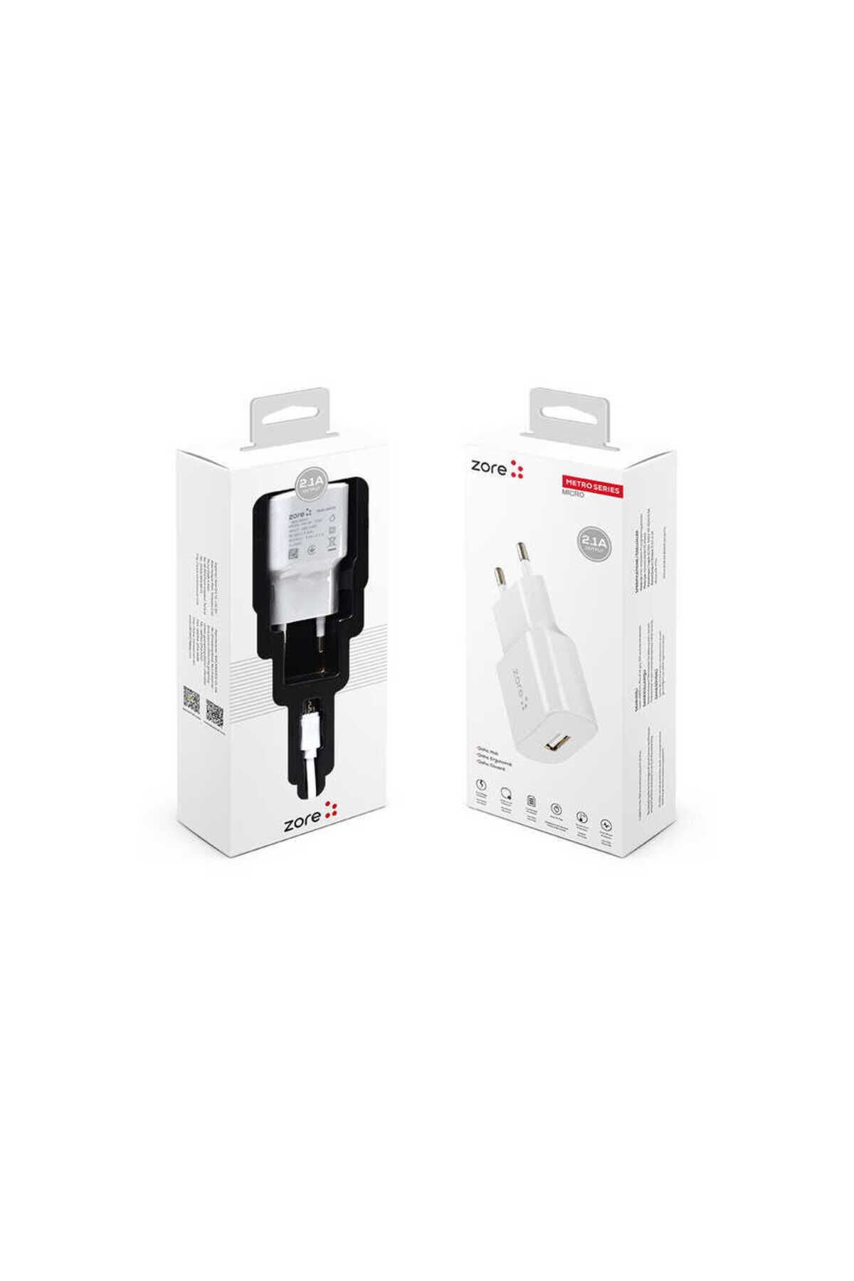 EFR Metro Serisi ZR-TC01 Micro 2 in 1 Şarj Seti - Beyaz