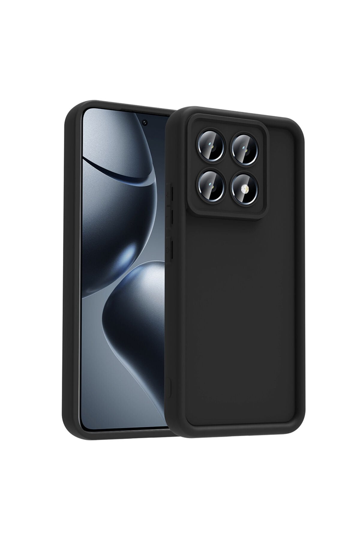 14T Kılıf Kamera Korumalı SBT Ananas Kapak - Siyah Siyah