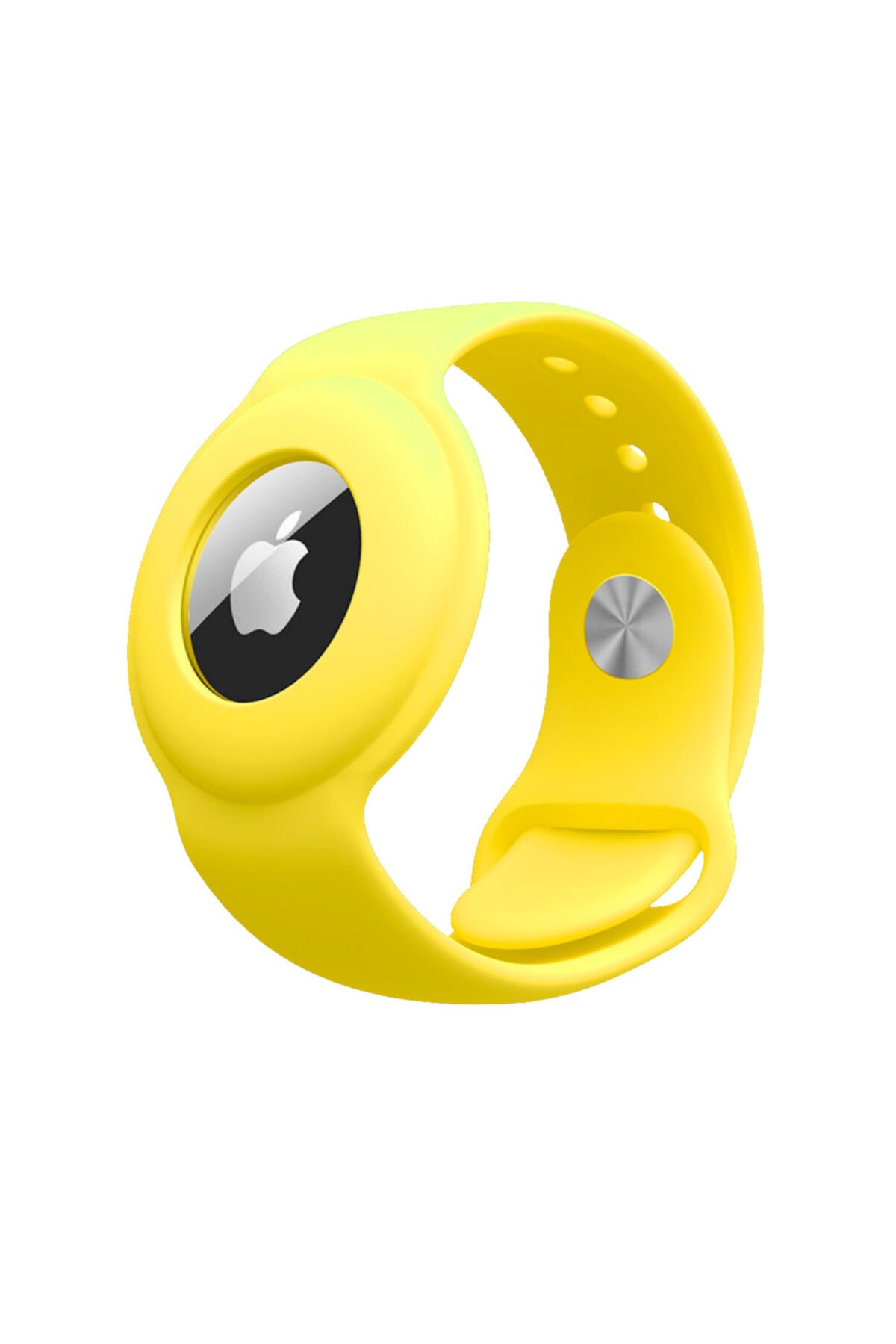 Uyumlu Airtag Anahtarlık TKNC Kordon-Sarı Sarı