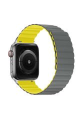 Watch Ultra 49mm Kordon Uyumlu KRD-52 Strap Kayış BSAY- Siyah Yeşil
