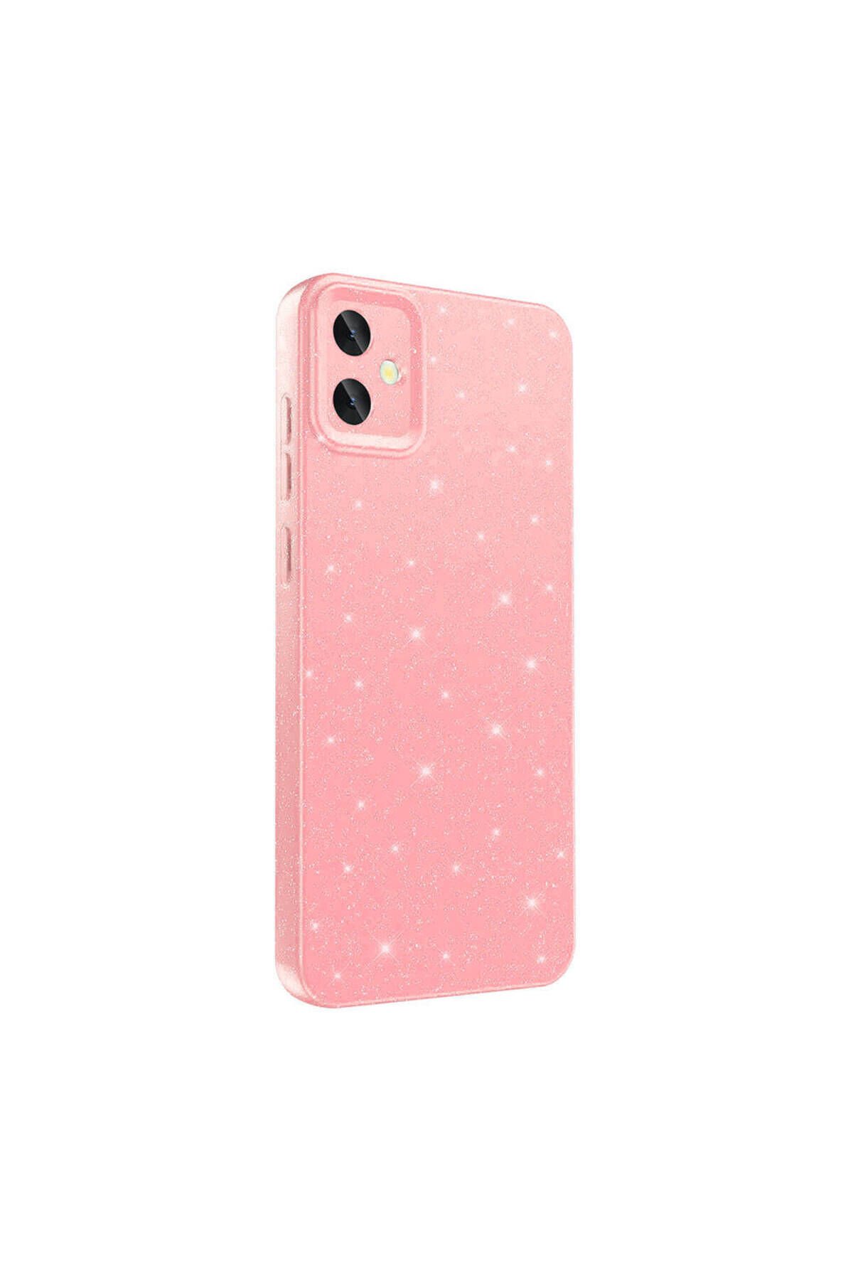 Galaxy A05 Kılıf Kamera Korumalı Simli Lüks BSAY Koton Kapak - Mor Pembe