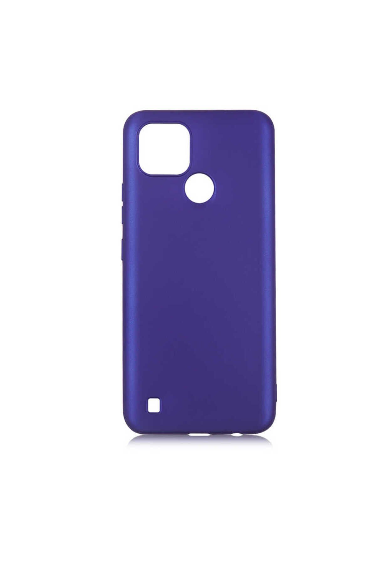 Realme C21 Kılıf BSAY Premier Silikon Kapak - Siyah Siyah