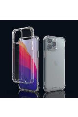 iPhone 13 Pro Max Uyumlu BSAY Nitro Anti Shock Silikon-Renksiz Renksiz
