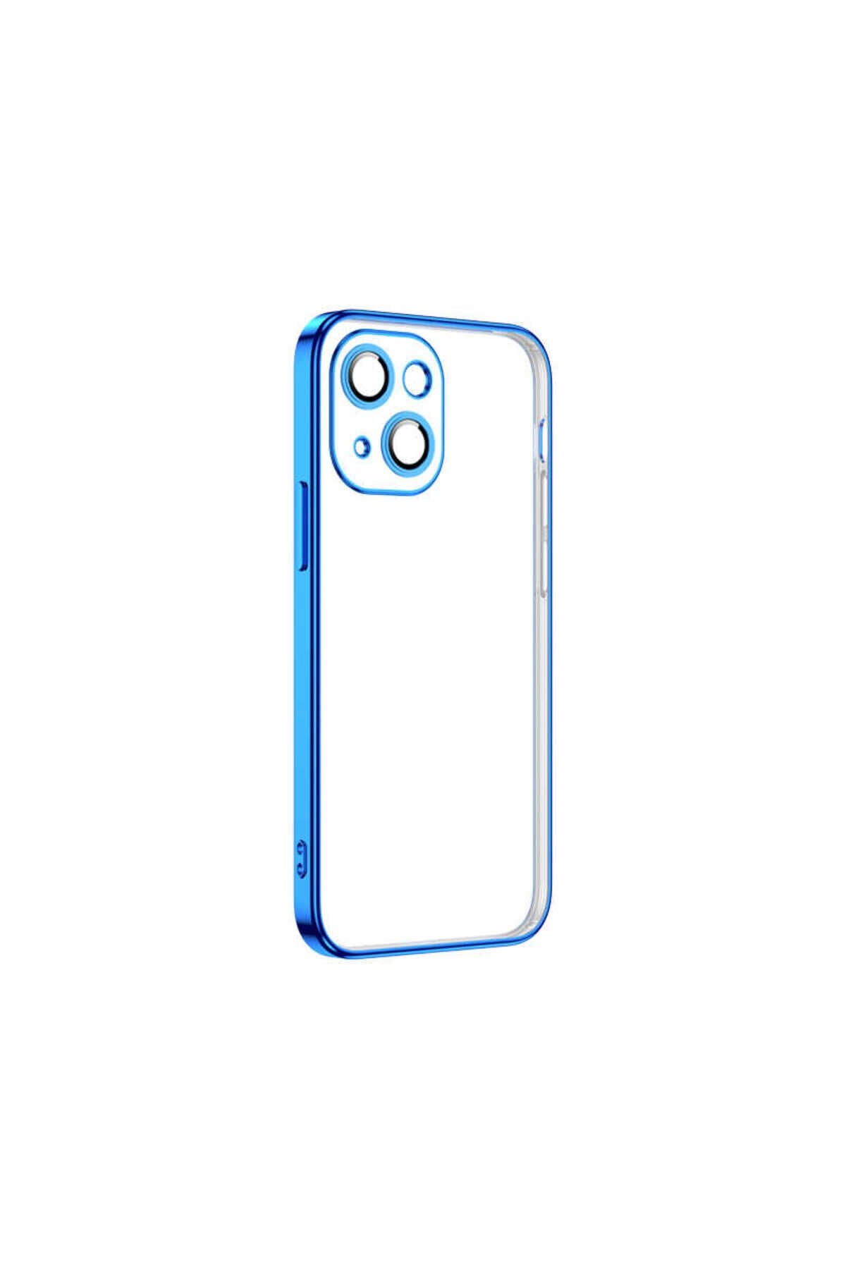 iPhone 13 Uyumlu BSAY Krep Kılıf-Mavi Mavi