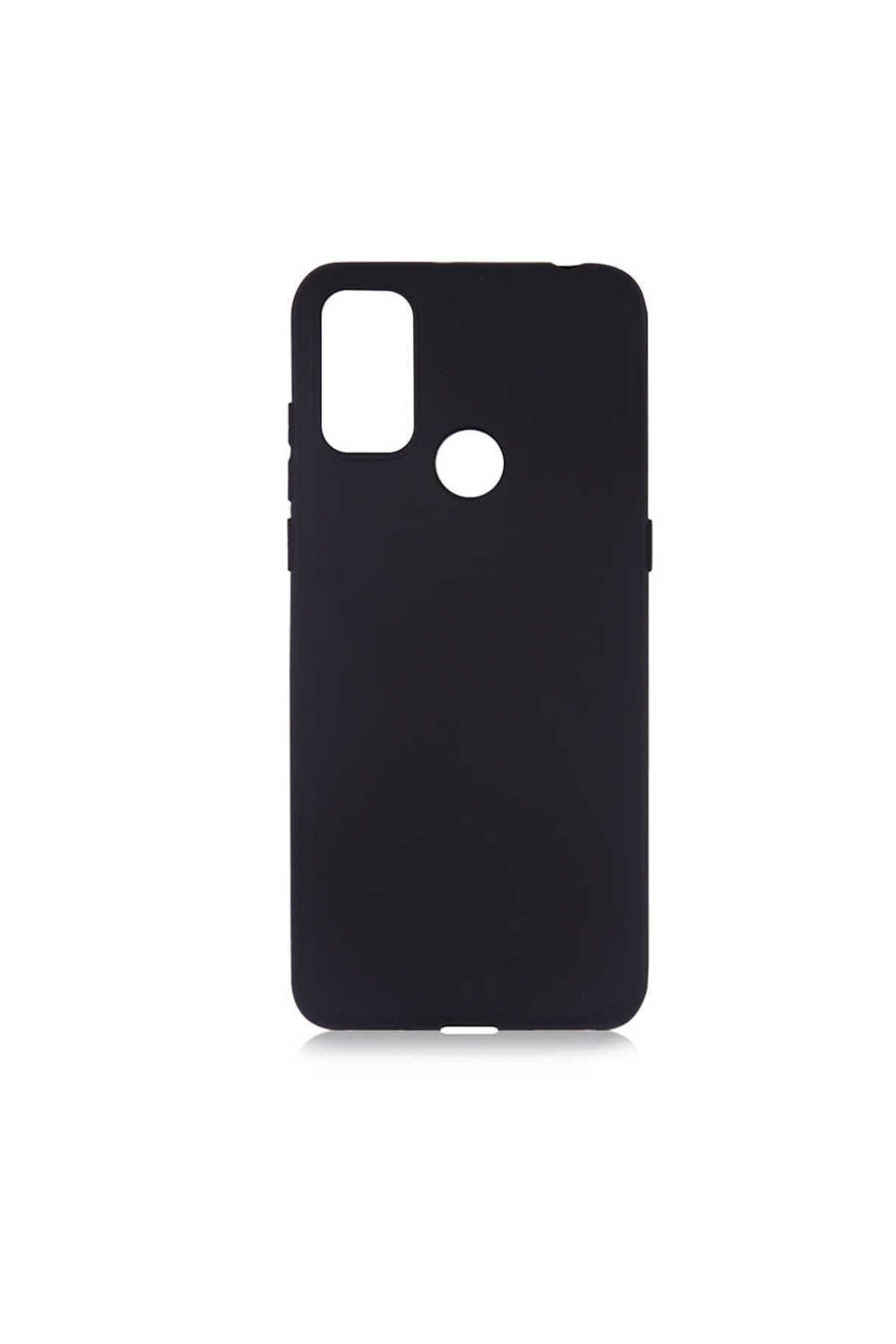 Alcatel 1S 2021 Kılıf TLZN Premier Silikon Kapak - Siyah Siyah