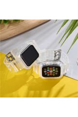Watch 44mm KRD-27 Uyumlu GZST Kordon-Renksiz Pembe
