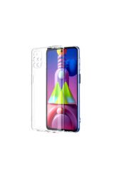 Galaxy M51 Kılıf BSAY Kamera Korumalı Süper Silikon Kapak - Renksiz Renksiz