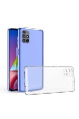 Galaxy M51 Kılıf BSAY Kamera Korumalı Süper Silikon Kapak - Renksiz Renksiz