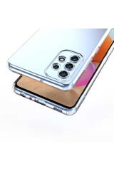 Galaxy A72 Kılıf BSAY Kamera Korumalı Süper Silikon Kapak - Renksiz Renksiz