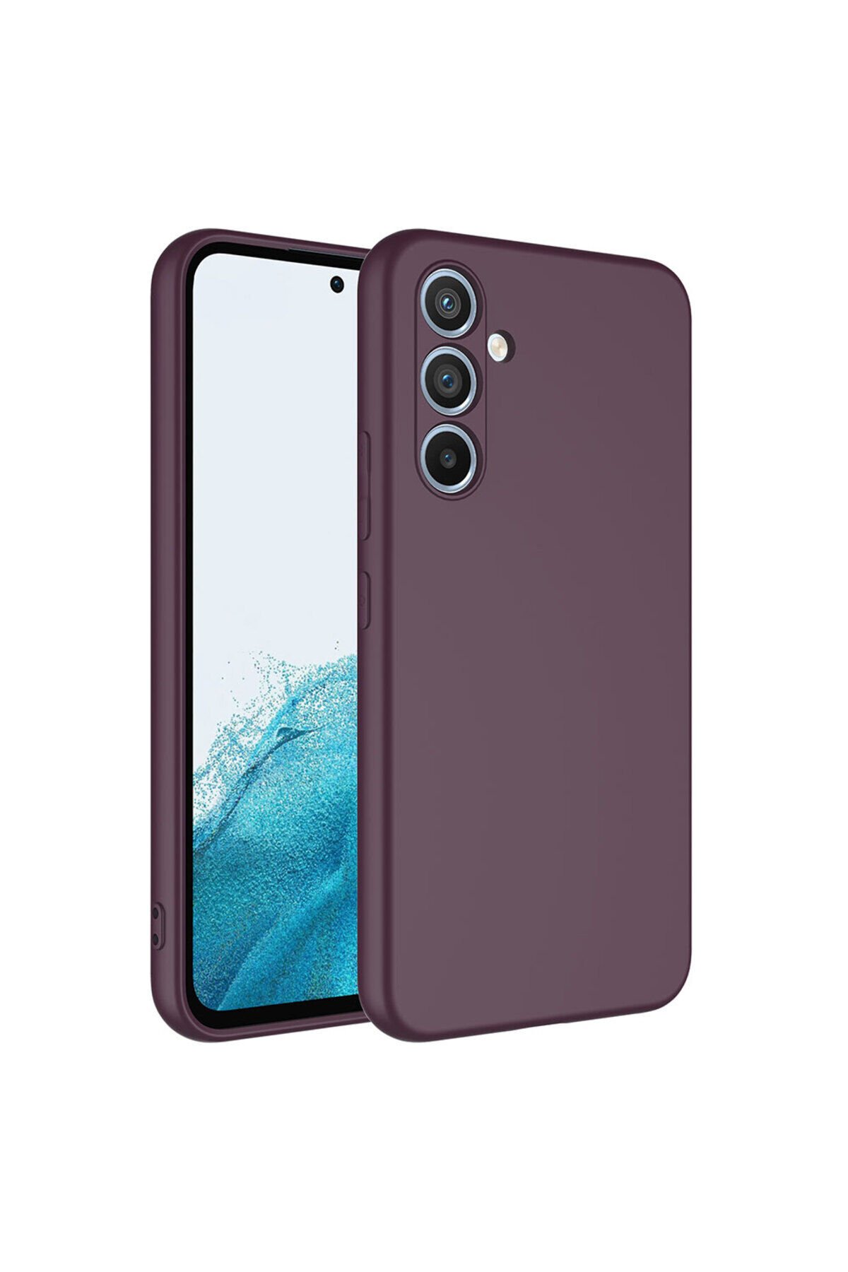 Galaxy A14 Kılıf BSAY Mara Lansman Kapak - Koyu Yeşil Koyu Mor