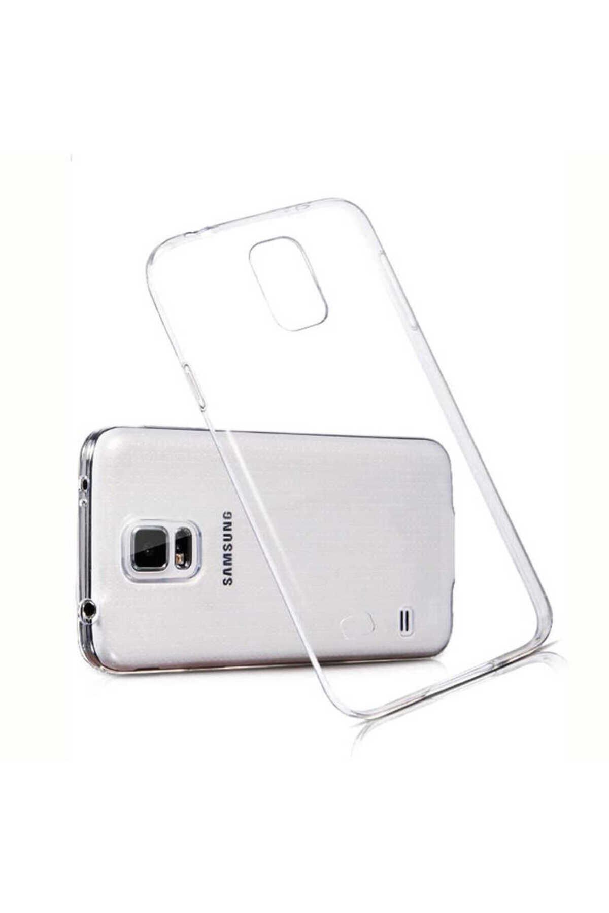 Galaxy S5 İ9600 Kılıf ASMA Süper Silikon Kapak - Renksiz Renksiz