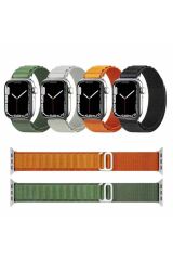 Watch 7 45mm Uyumlu KRD-74 Hasır BSAY Kordon-Mor Mor