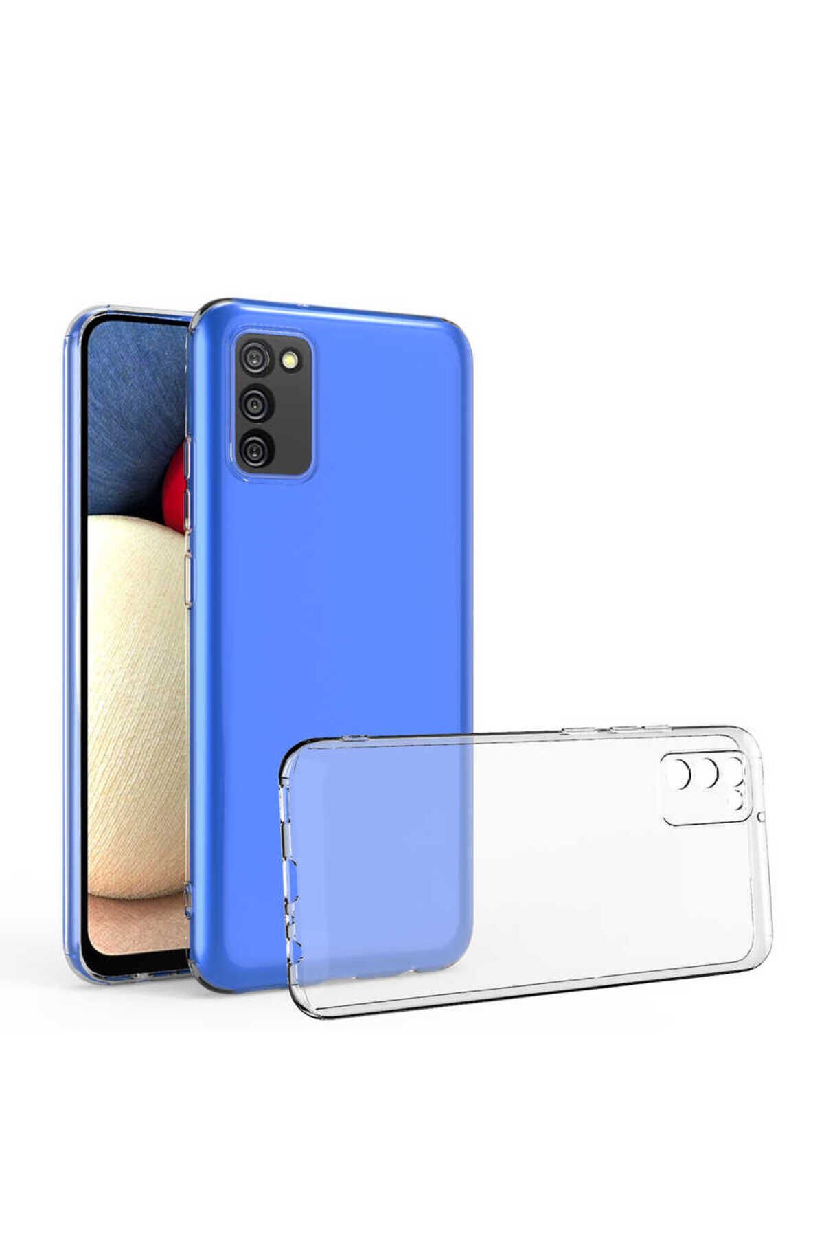 Galaxy A02S Kılıf BSAY Kamera Korumalı Süper Silikon Kapak - Renksiz Renksiz