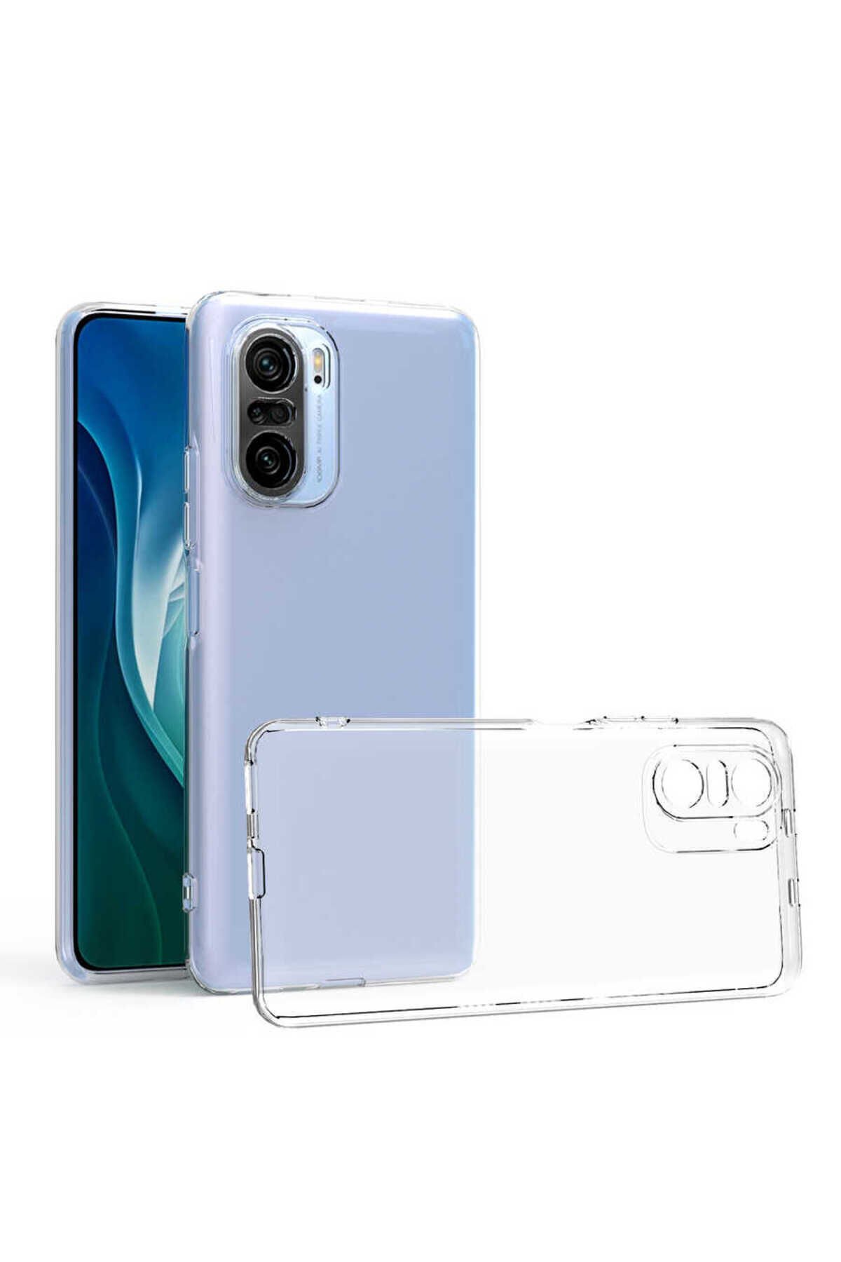 Poco F3 Kılıf SBT Kamera Korumalı Süper Silikon Kapak - Renksiz Renksiz