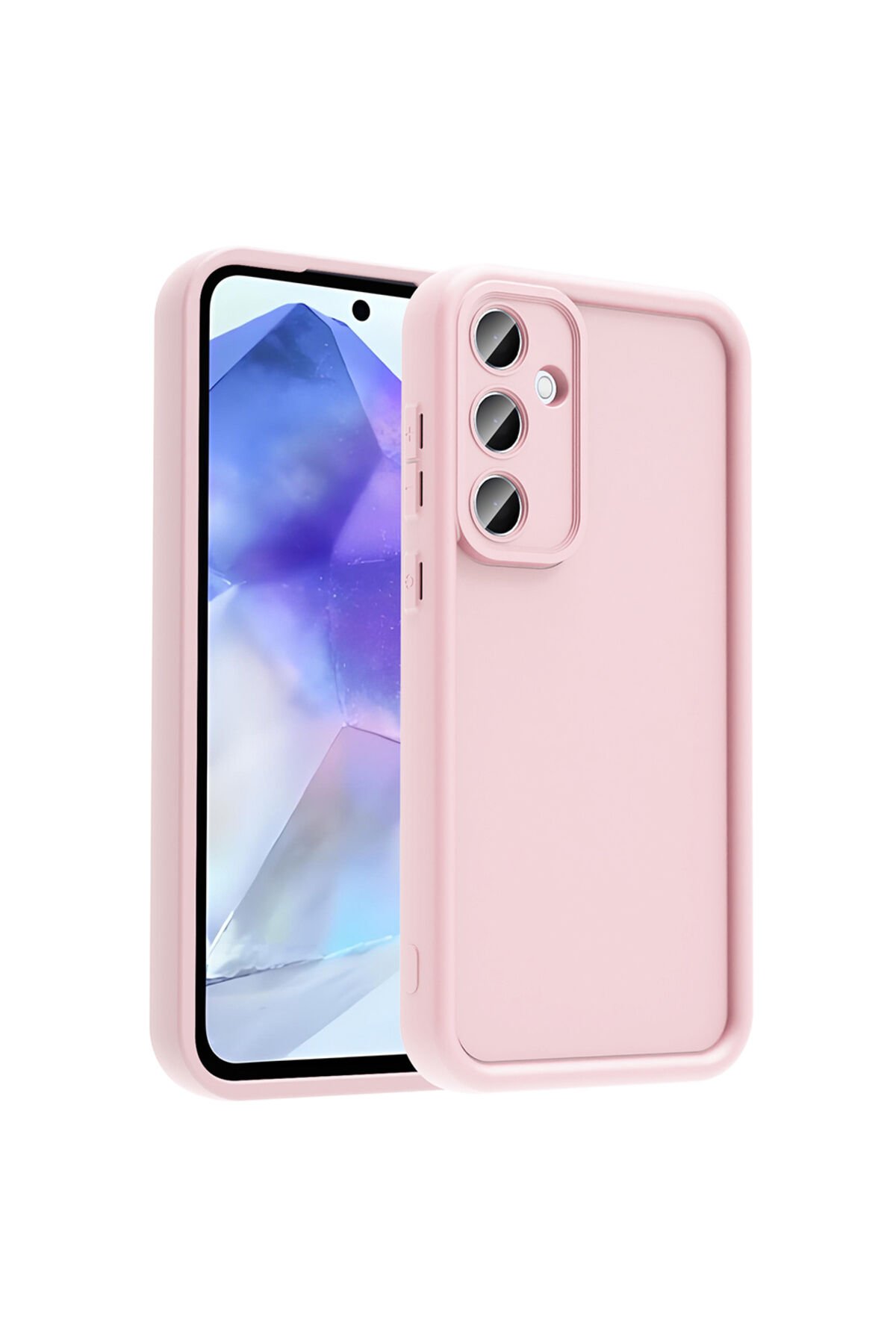 Galaxy A56 Kılıf Kamera Korumalı BSAY Ananas Kapak - Koyu Yeşil Pembe