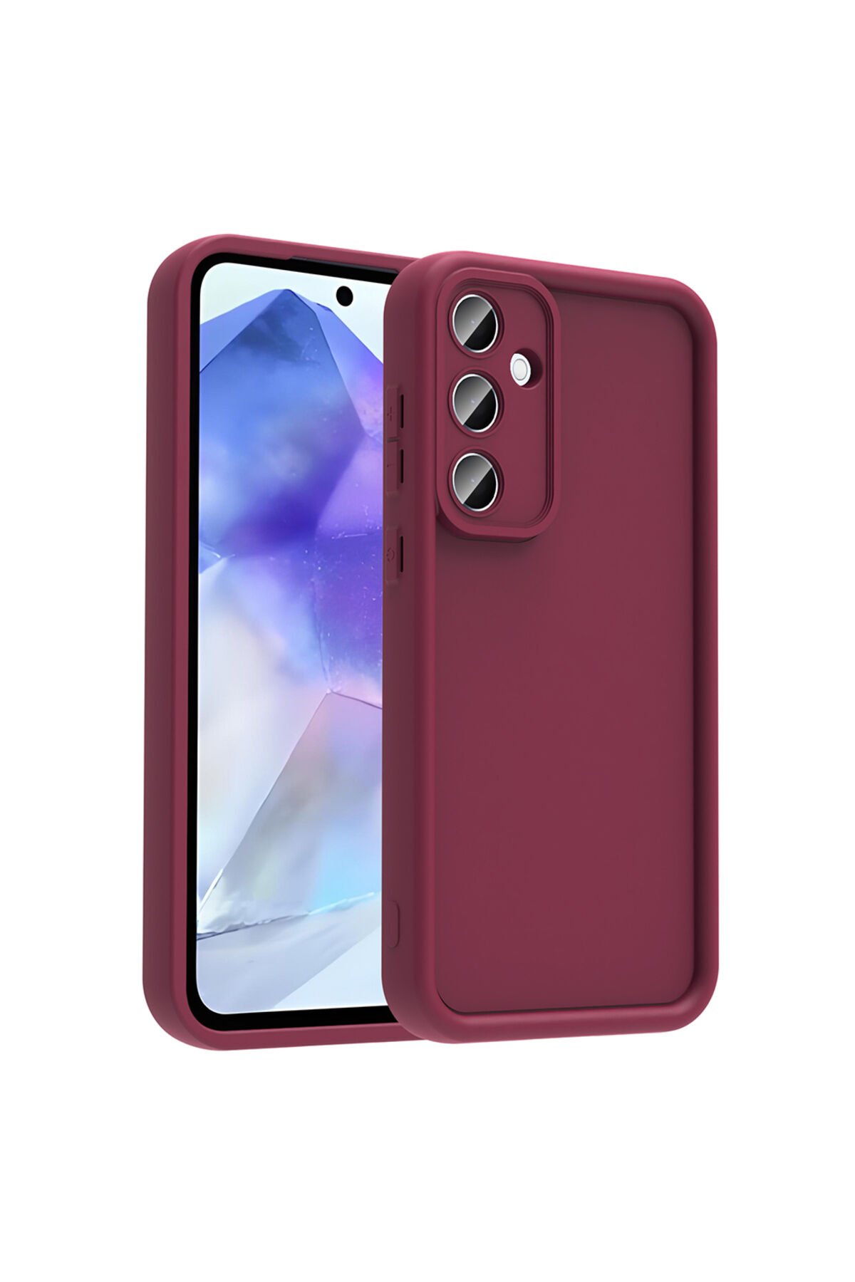 Galaxy A56 Kılıf Kamera Korumalı STSR Ananas Kapak - Mürdüm Mürdüm