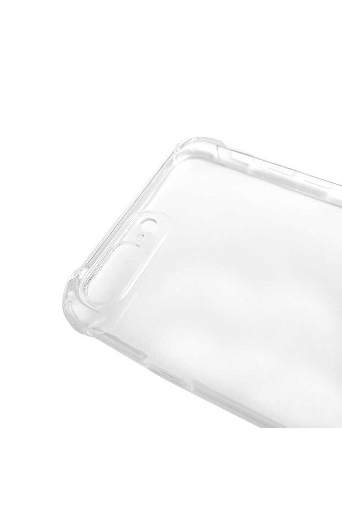 iPhone 7 Plus Kılıf NXAR Kamera Korumalı Nitro Anti Shock Silikon - Renksiz Renksiz