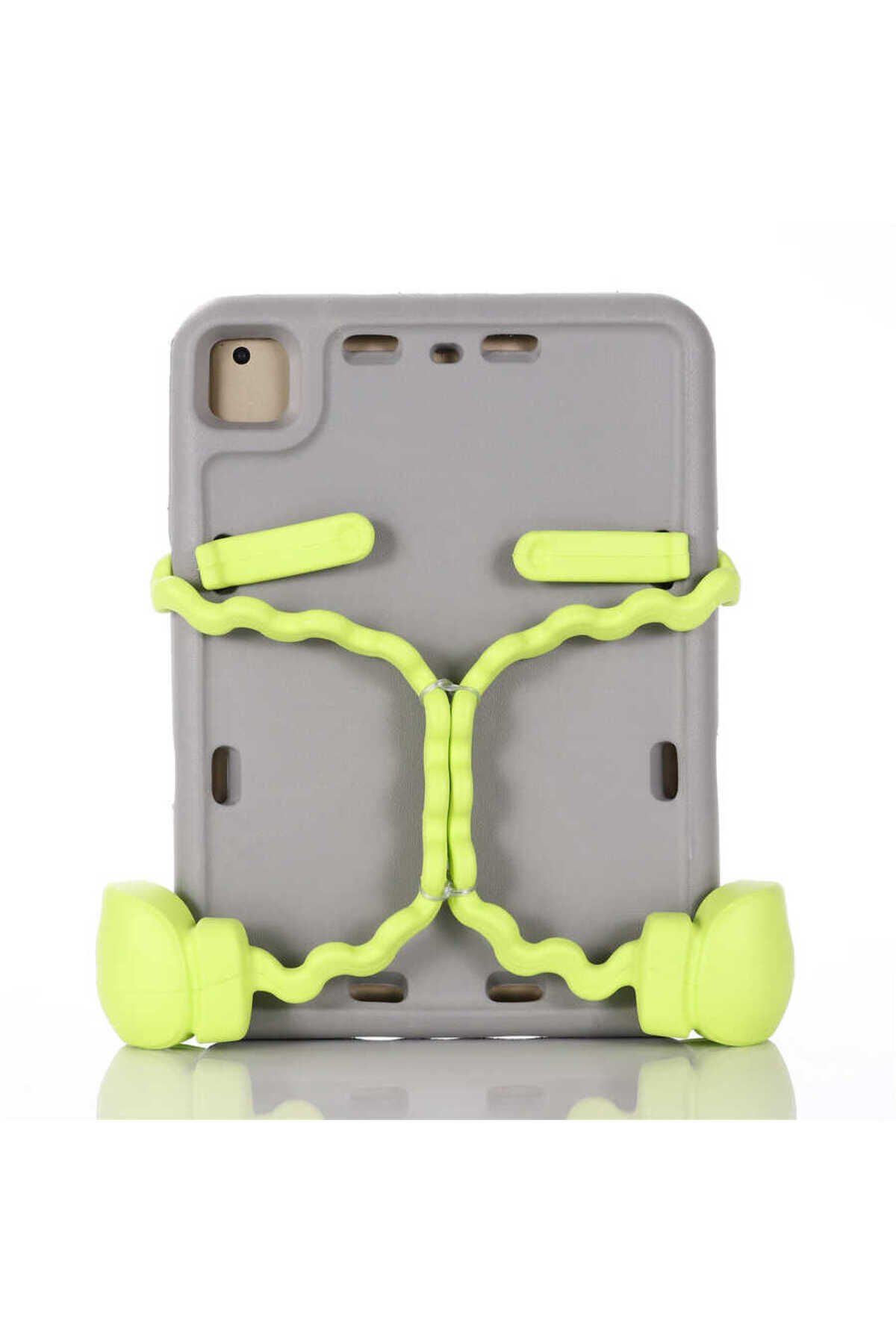 iPad 6 Air 2 BSAY Eva Boxer Tablet Silikon - Kırmızı Gri