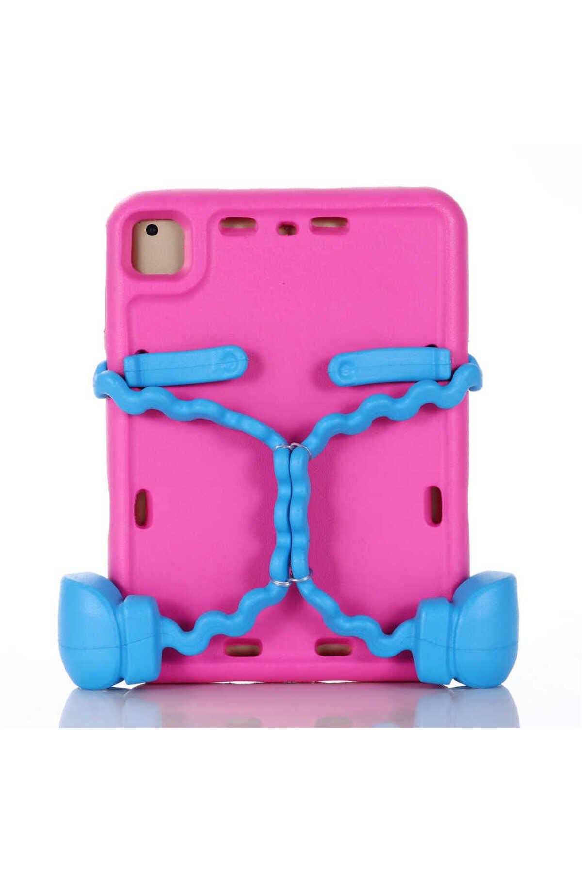 iPad 6 Air 2 BSAY Eva Boxer Tablet Silikon - Kırmızı Pembe Koyu