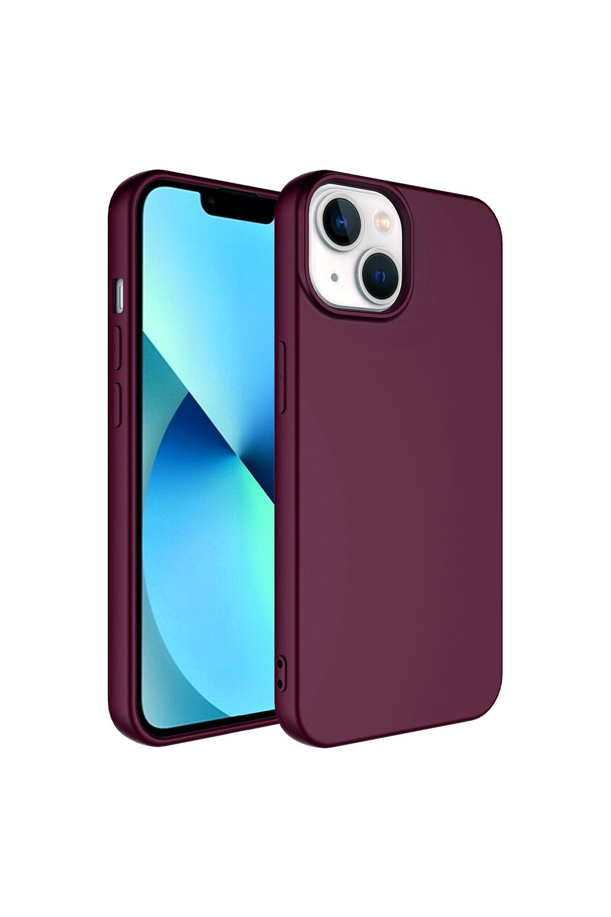 iPhone 14 Plus Kılıf BSAY Mara Lansman Kapak - Koyu Mor