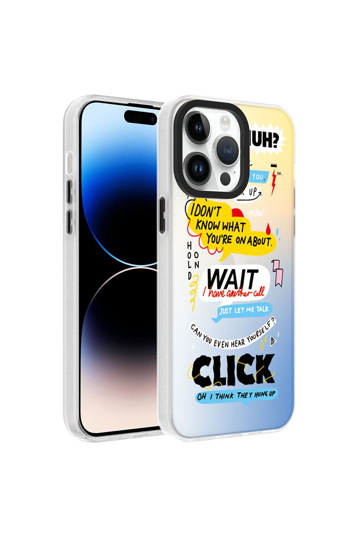 iPhone 14 Pro Max Uyumlu Desenli BSAY Dragon Sert Kılıf-Seyahat Kelimeler