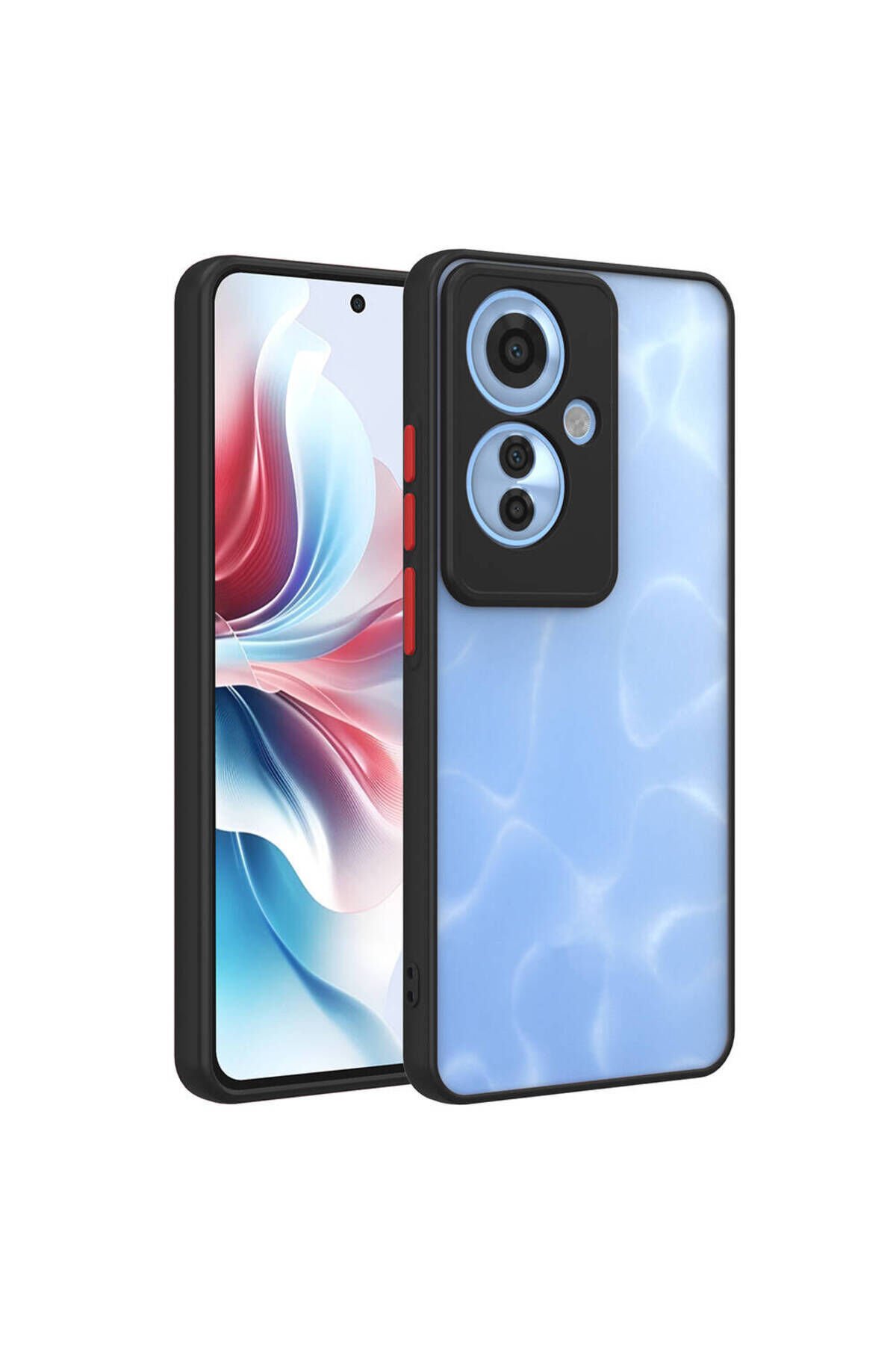 Reno 11F 5G Kılıf BSAY Hux Kapak - Siyah Siyah