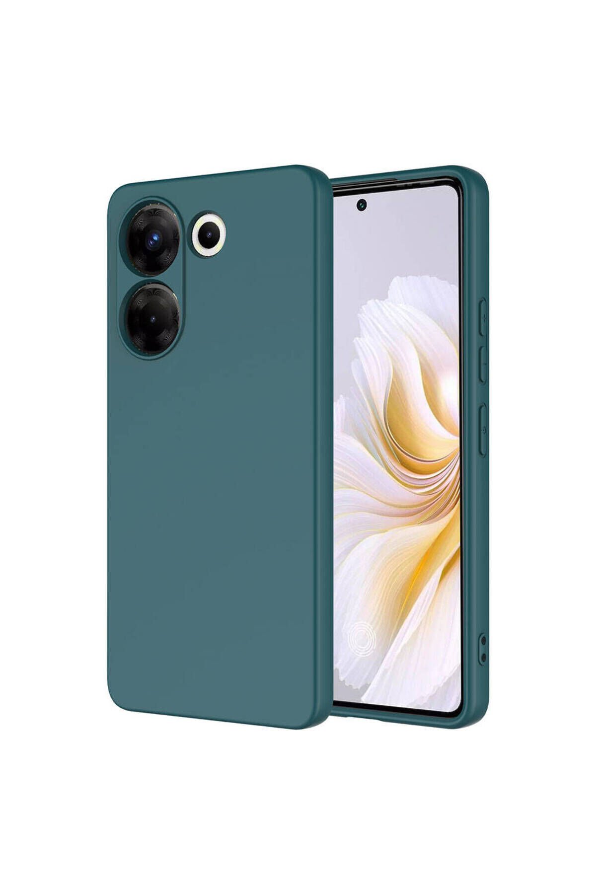 Tecno Camon 20 Pro 4G Kılıf BSAY Mara Lansman Kapak - Pembe Koyu Yeşil