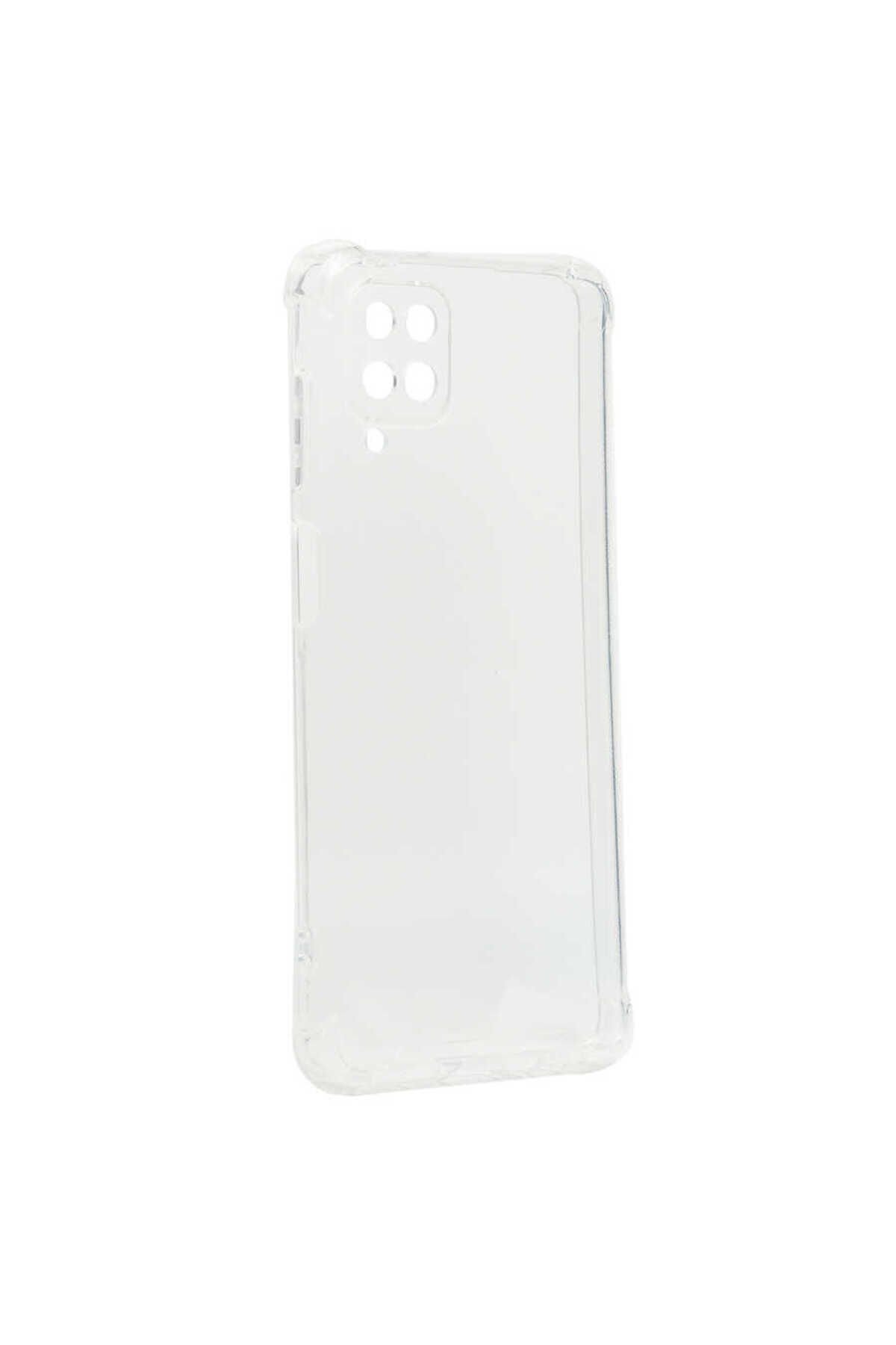 Galaxy A12 Kılıf ZPRB Kamera Korumalı Nitro Anti Shock Silikon - Renksiz Renksiz
