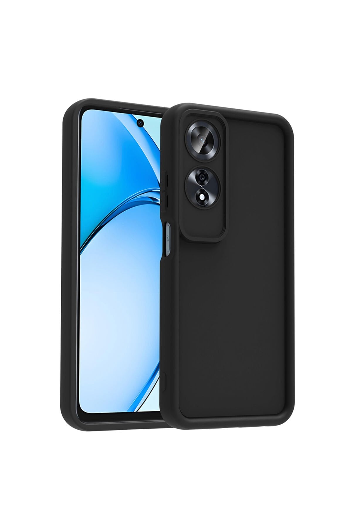 A60 Kılıf Kamera Korumalı EFFX Ananas Kapak - Siyah Siyah