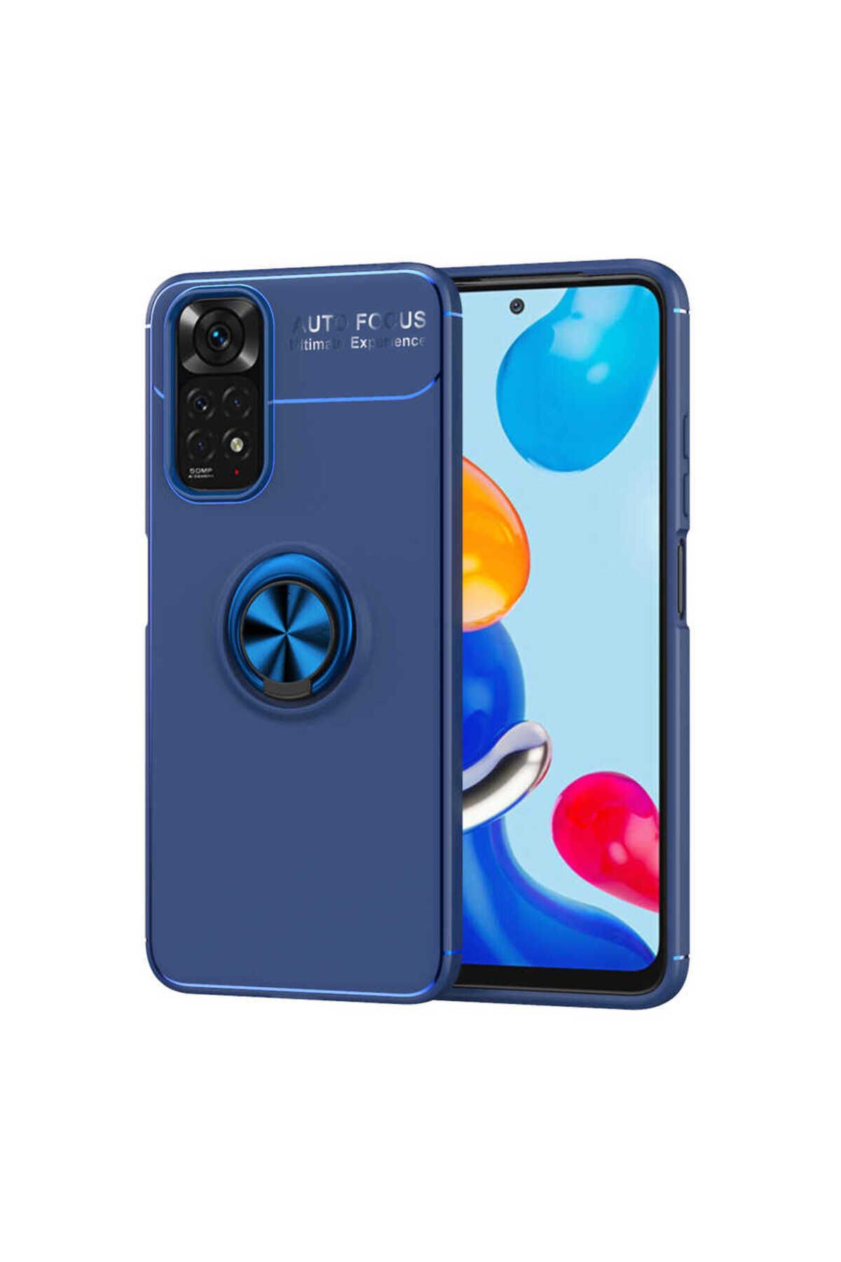 Redmi Note 11S Global Kılıf BSAY Ravel Silikon Kapak - Mavi Mavi