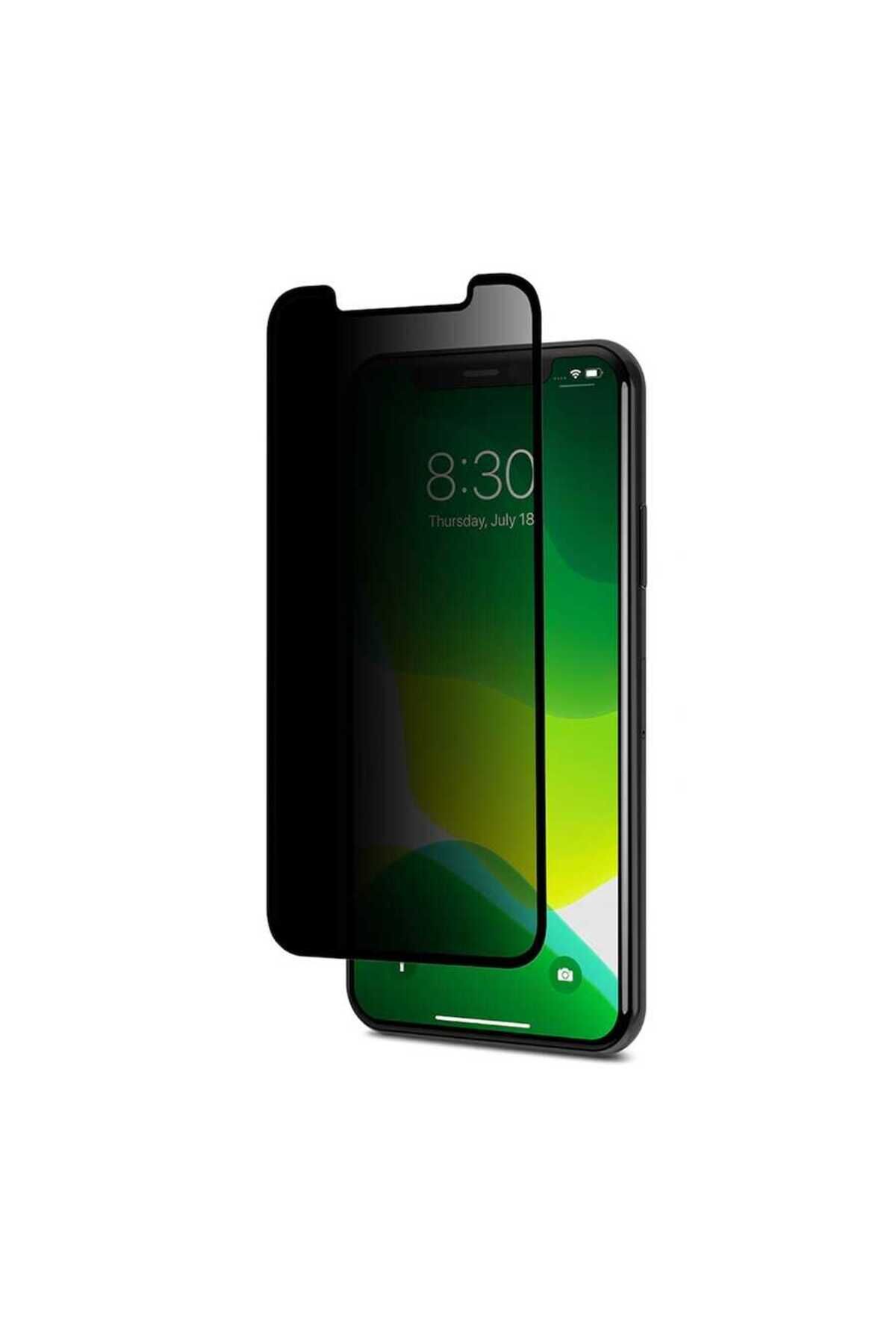 iPhone 13 Pro Uyumlu Davin 5D Privacy Cam BSAY Ekran Koruyucu