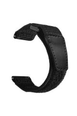 Gear S2 (20mm) Magic Nylon BSAY Kordon-Siyah Siyah