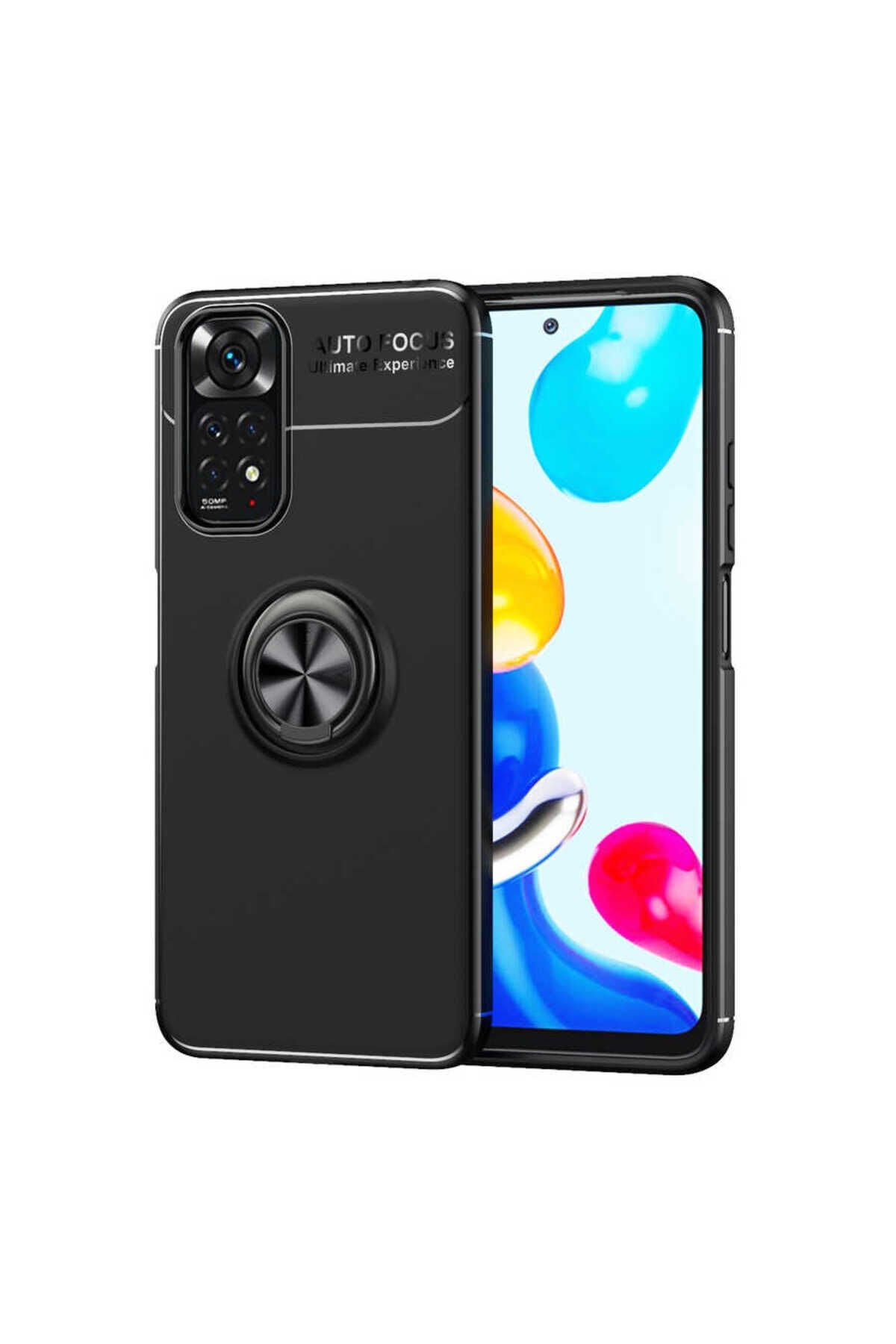 Redmi Note 11S Global Kılıf BSAY Ravel Silikon Kapak - Mavi Siyah