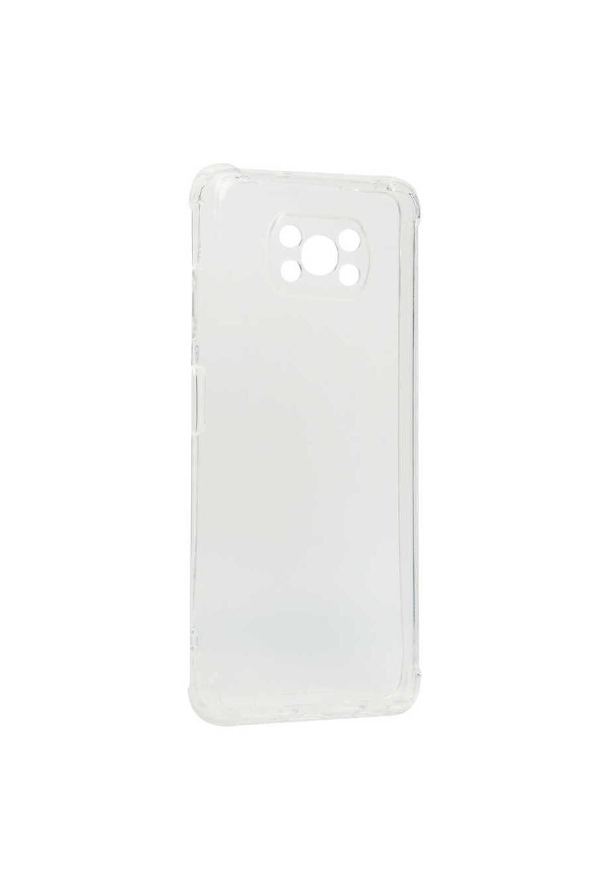 Poco X3 Kılıf BSAY Kamera Korumalı Nitro Anti Shock Silikon - Renksiz Renksiz