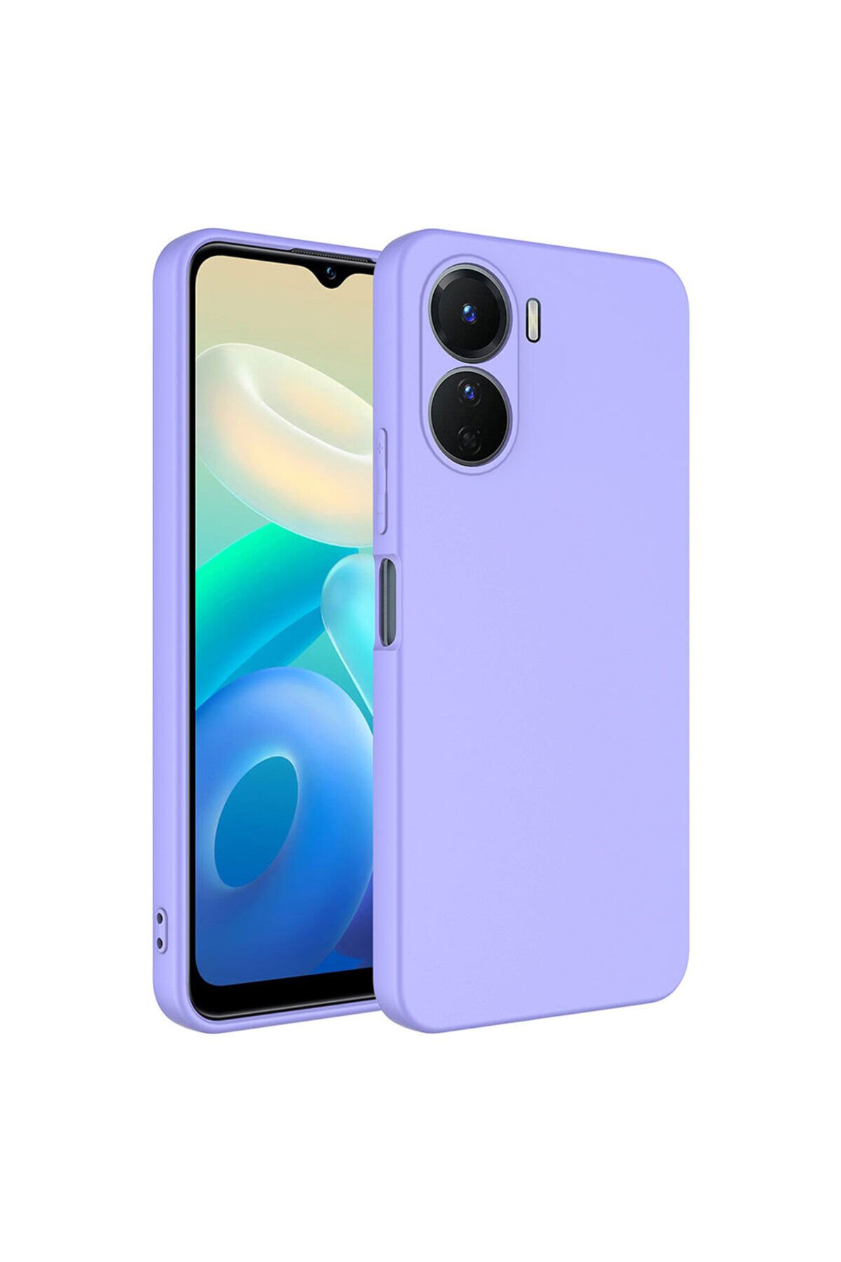 Vivo Y16 Kılıf BSAY Mara Lansman Kapak - Koyu Yeşil Lila