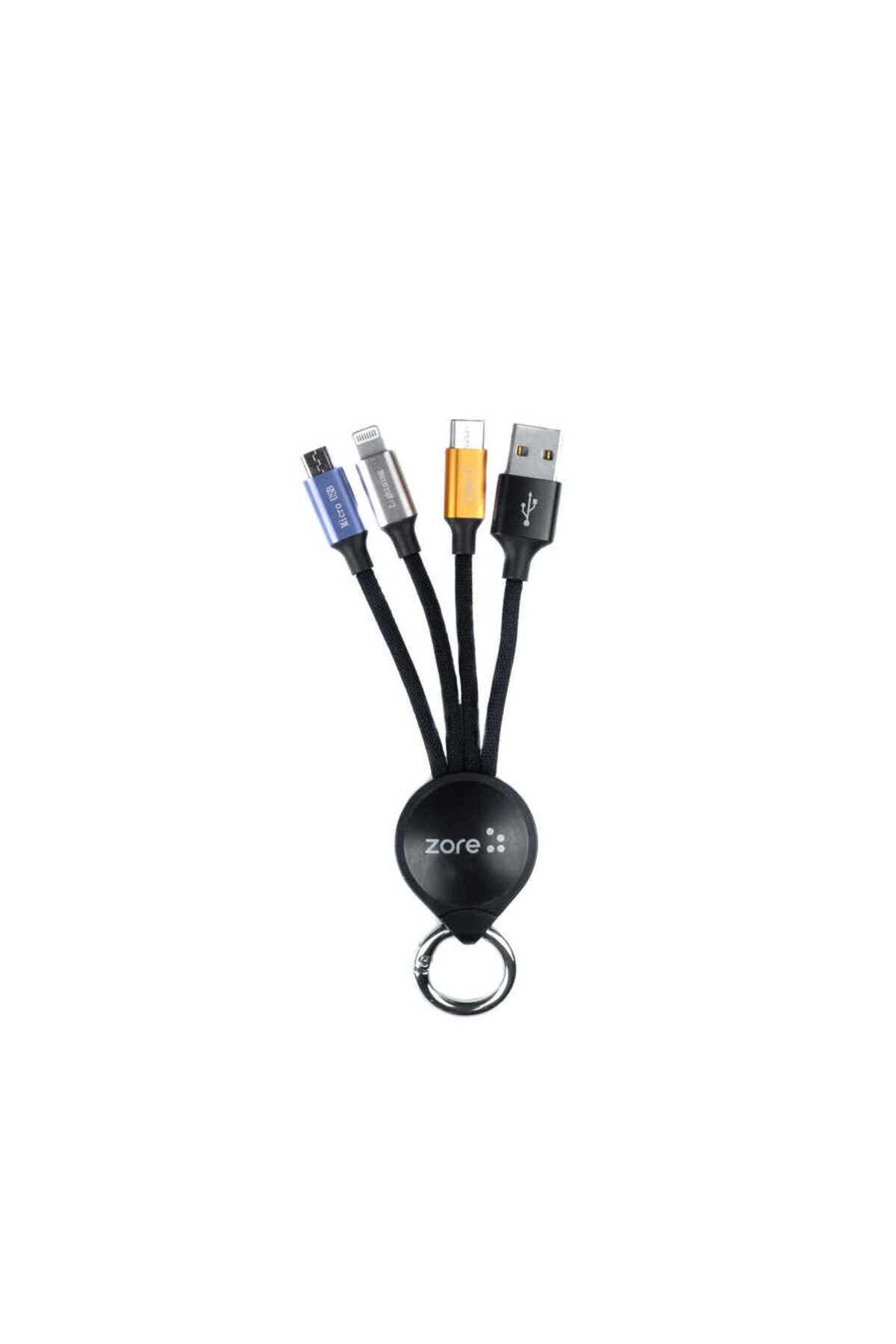 Siyah OKS 3 in 1 Usb Kablo-BSAY