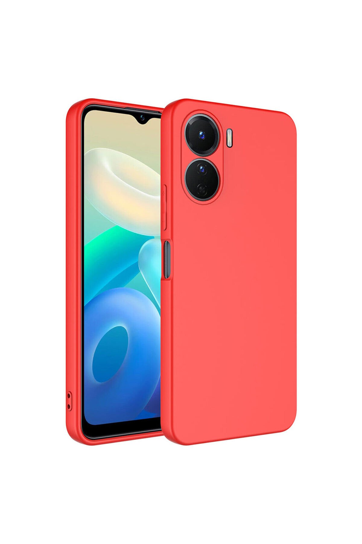 Vivo Y16 Kılıf SBT Mara Lansman Kapak - Kırmızı Kırmızı